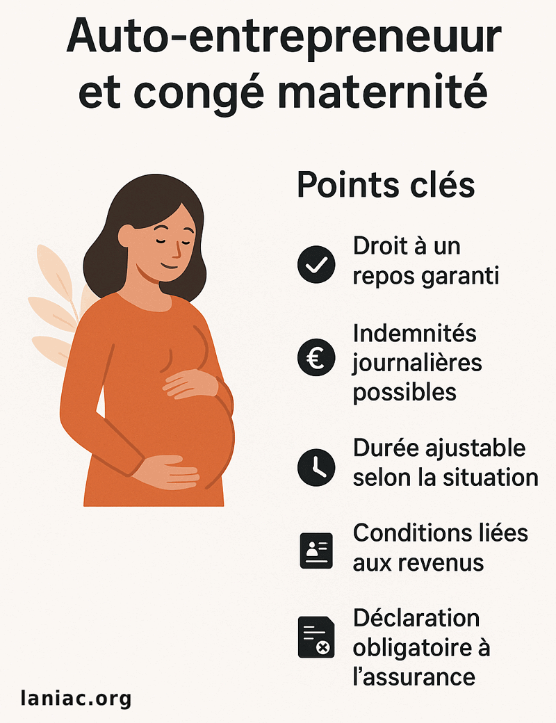 Auto-entrepreneur et congé maternité : droits, prestations et démarches